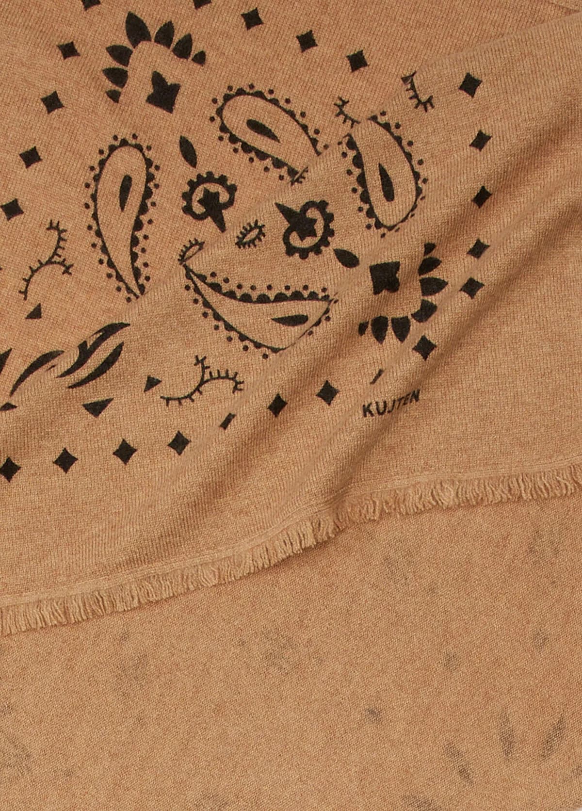 Kujten Hachiko Large Camel Kadın Kaşmir Şal — kadin Şal & Eşarp · SP-MUKBTK31 (3/3)