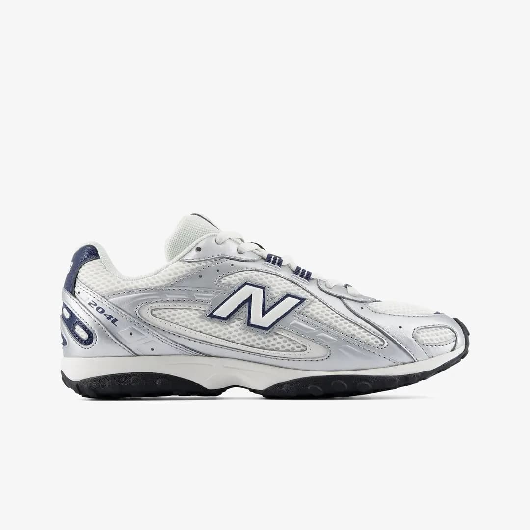 New Balance 204L 'Sea Salt Silver Metallic Navy' — Gri