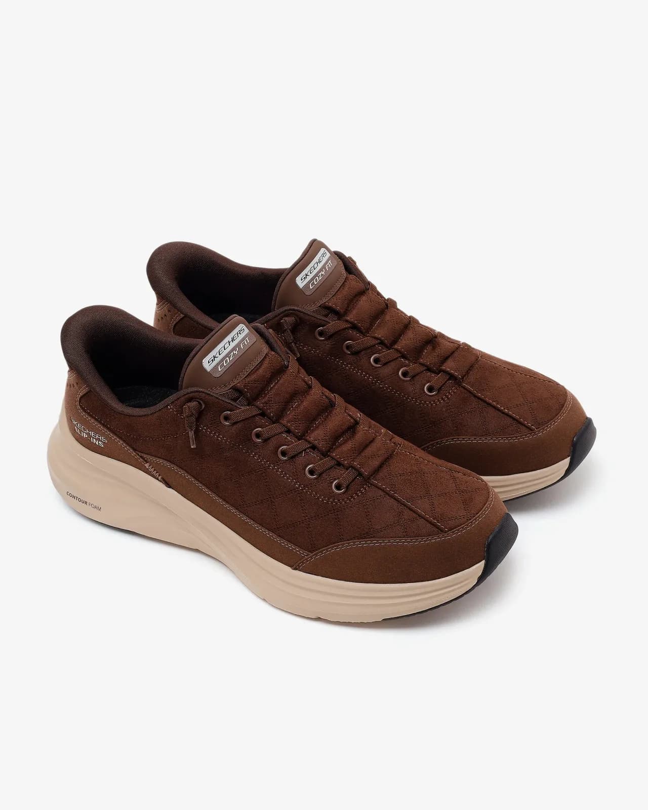 Skechers Contour Foam - Calvoro - Cozy Fit Erkek Kahverengi Spor Ayakkabı · 233290-CHOC (6/7)