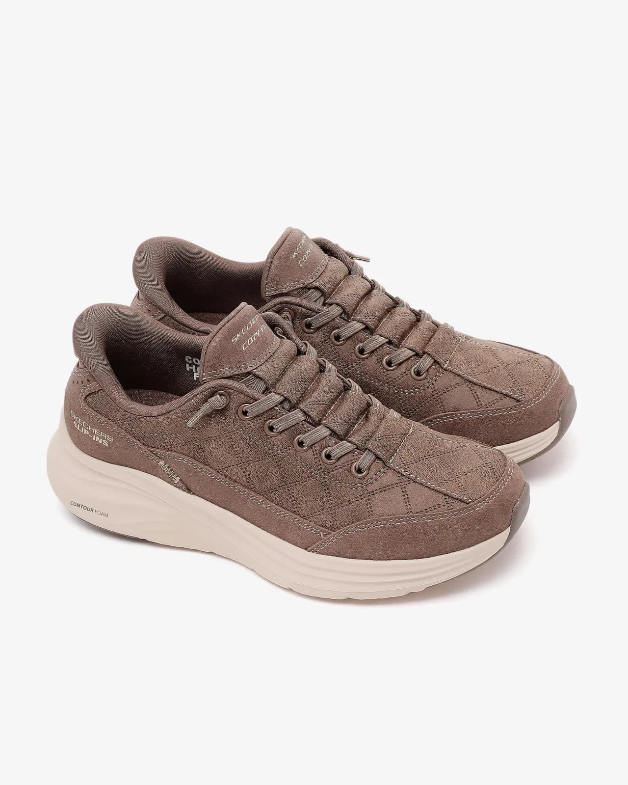 Skechers Contour Foam - Natural Ease - Cozy Fit Kadın Bej Spor Ayakkabı · 150507-DKTP (6/7)