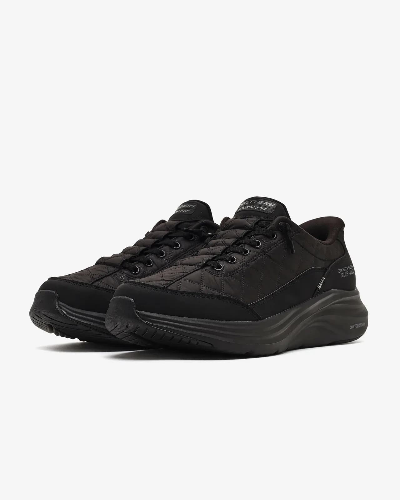 Skechers Contour Foam - Cozy Fit Erkek Siyah Spor Ayakkabı · 232619-BBK (3/7)