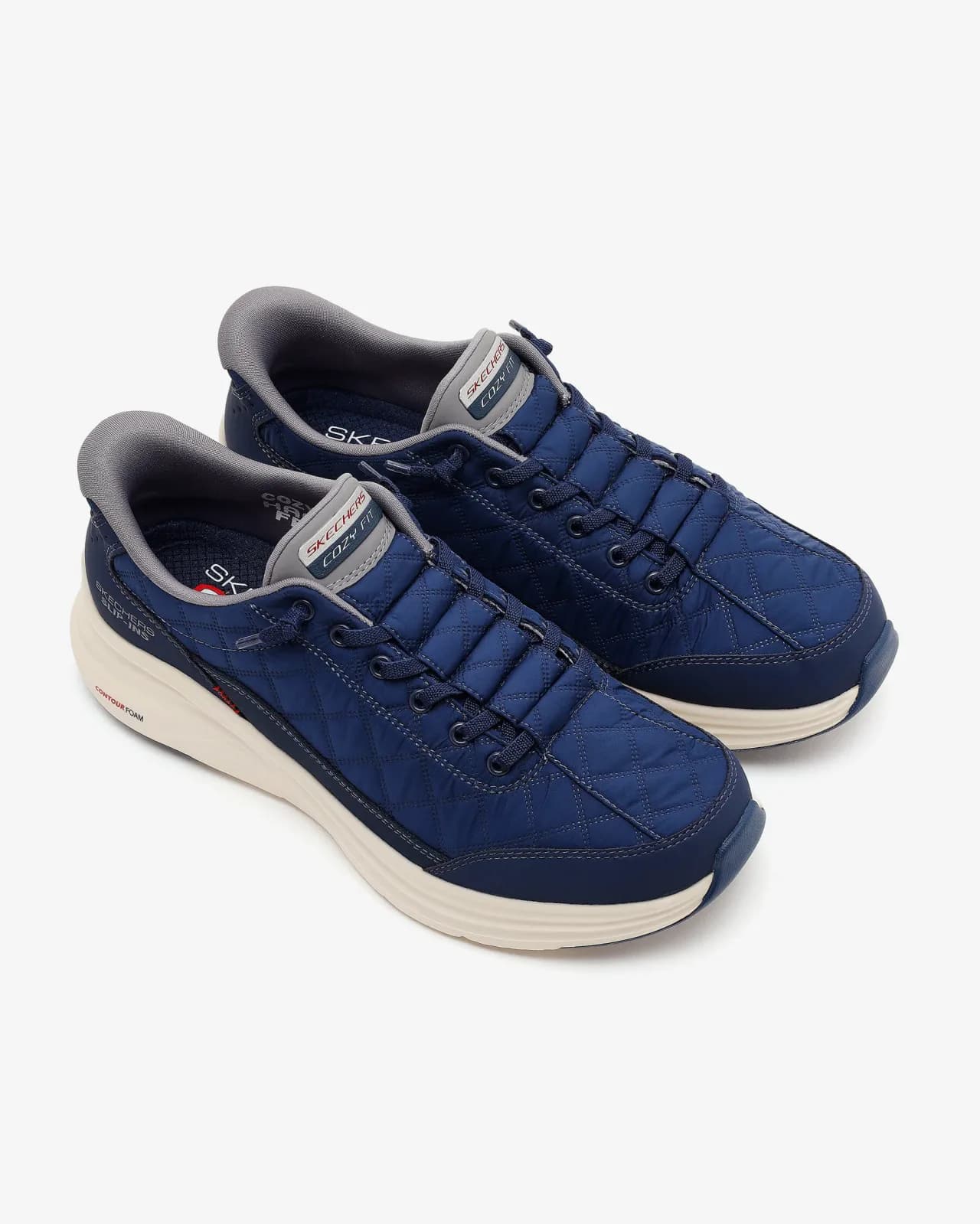 Skechers Contour Foam - Cozy Fit Erkek Lacivert Spor Ayakkabı — Mavi · 232619-NVGY (6/7)