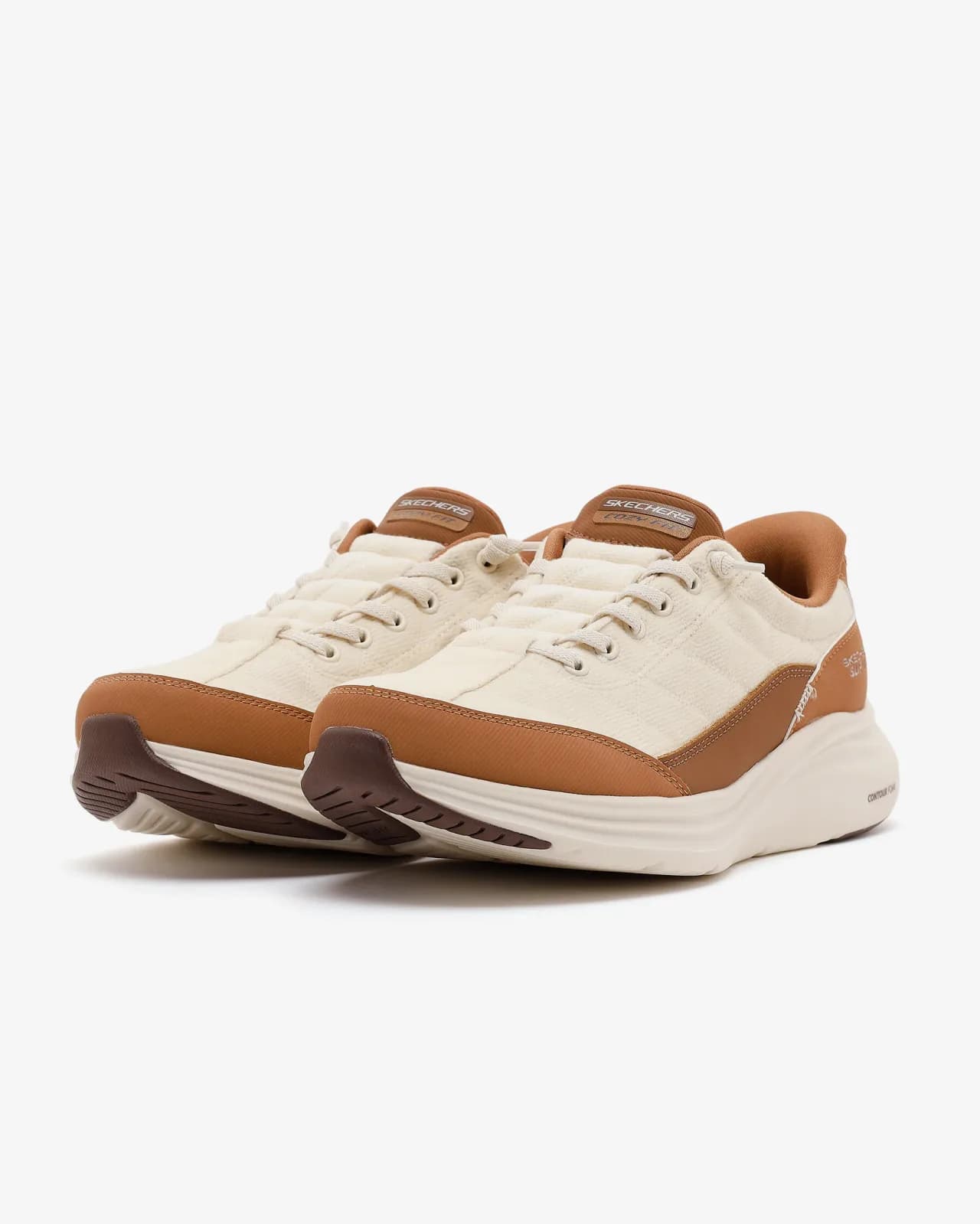 Skechers Contour Foam - Luxe Comfort - Cozy Fit Kadın Bej Spor Ayakkabı · 150417-NTBR (3/6)