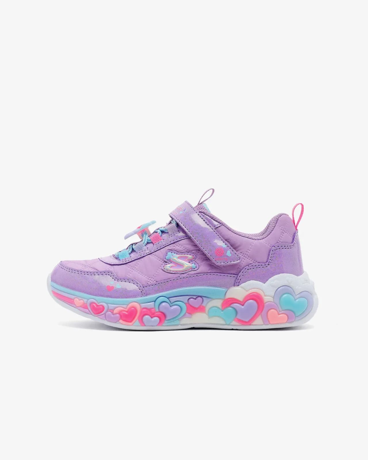Skechers Eternal Heart Lights - Cozy Fit Büyük Kız Çocuk Mor Işıklı Spor Ayakkabı — Çok Renkli · 302768L-LVMT