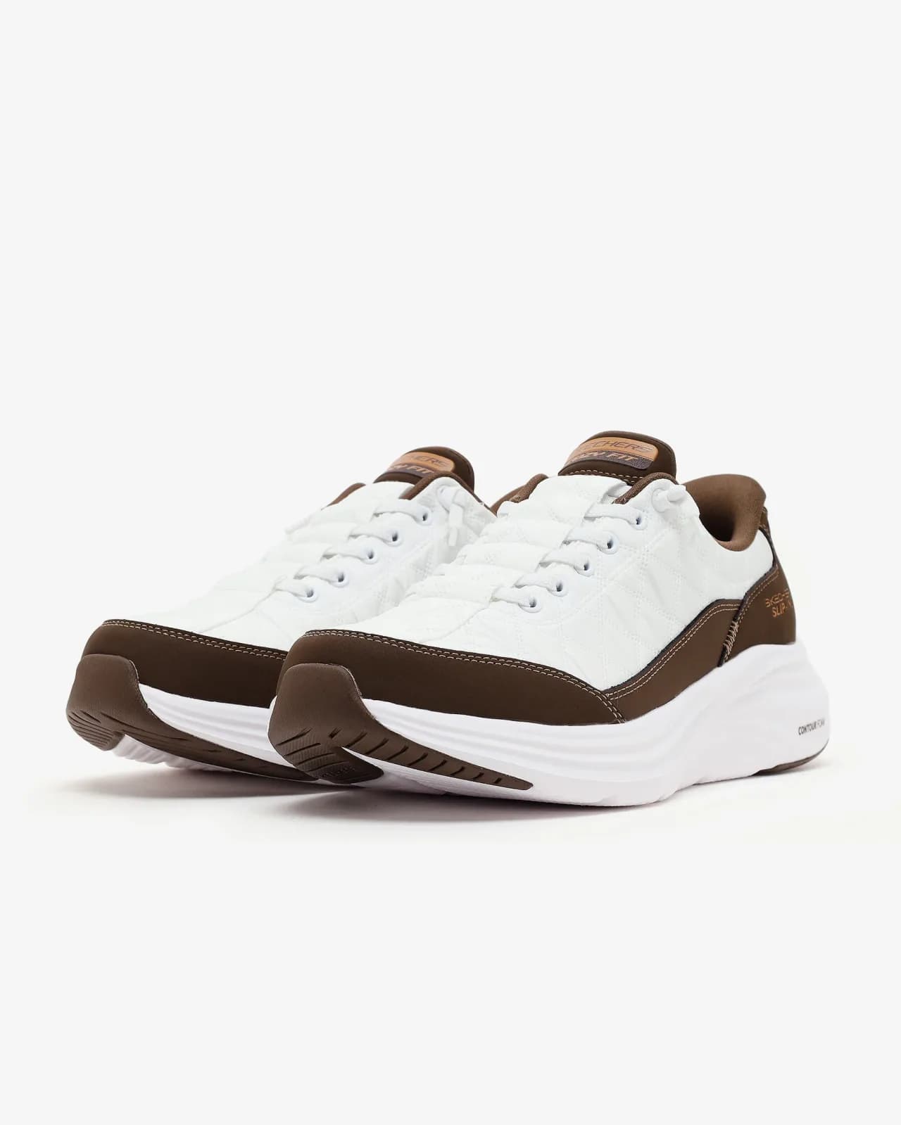 Skechers Contour Foam - Cozy Fit Erkek Beyaz Spor Ayakkabı · 232619-WBR (3/7)