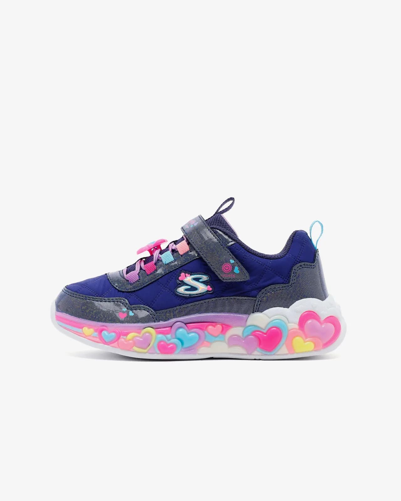 Skechers Eternal Heart Lights - Cozy Fit Büyük Kız Çocuk Lacivert Işıklı Spor Ayakkabı — Mavi · 302768L-NVMT