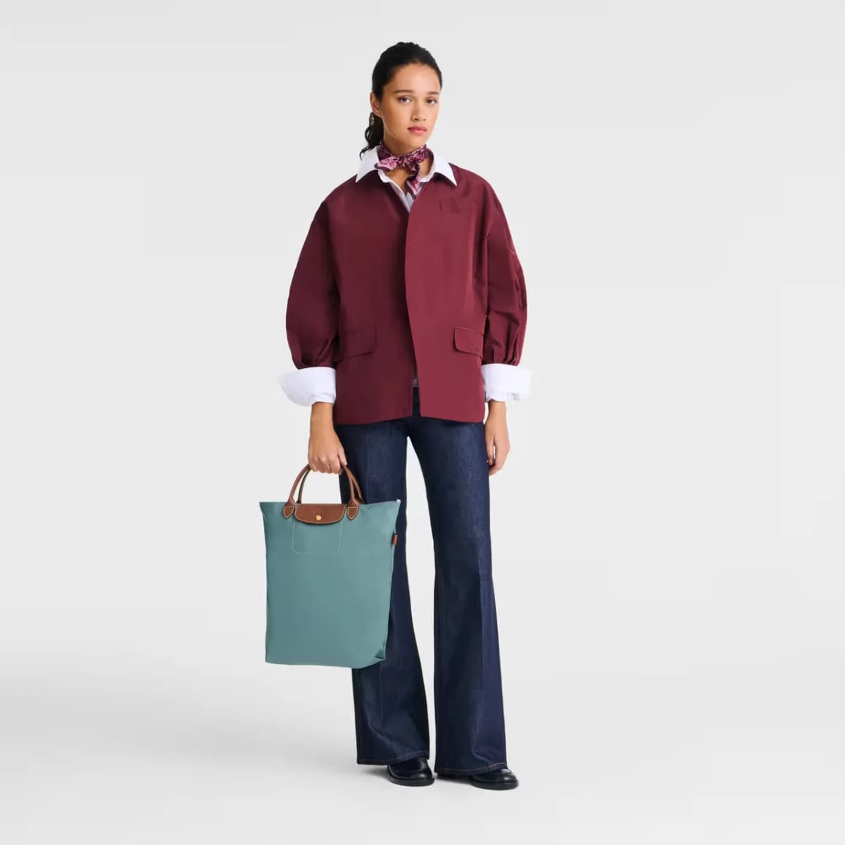 Longchamp Le Pliage Original Tote Çanta M Mavi Okaliptus · 10168089P93 (2/7)