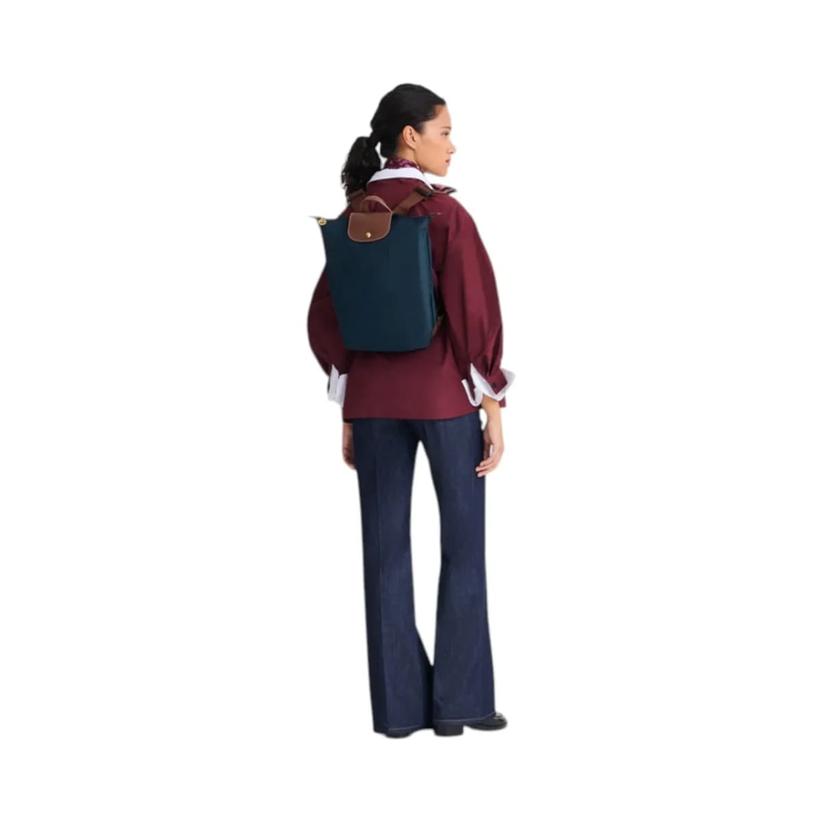 Longchamp Le Pliage Original Lacivert Sırt Çantası M — Mavi · 10284089P68 (3/14)