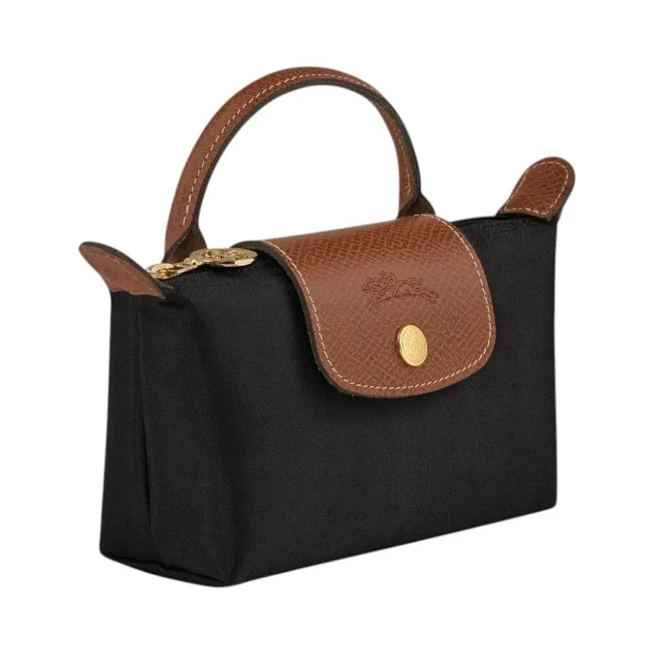 Longchamp Le Pliage Original Siyah Saplı Pouch Çanta · 34175089001 (3/6)