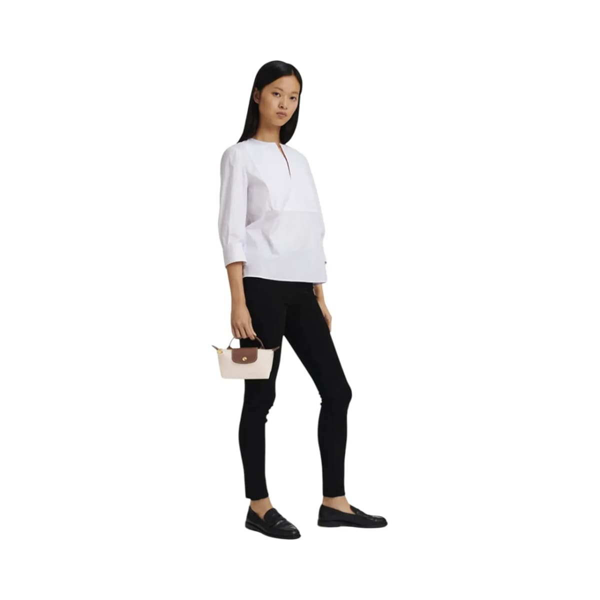 Longchamp Le Pliage Original Bej Saplı Pouch Çanta · 34175089P71 (6/6)