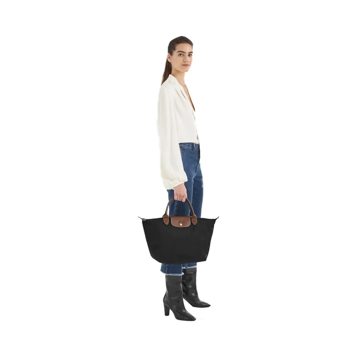 Longchamp Le Pliage Original Siyah El Çantası M · L1623089001 (5/5)