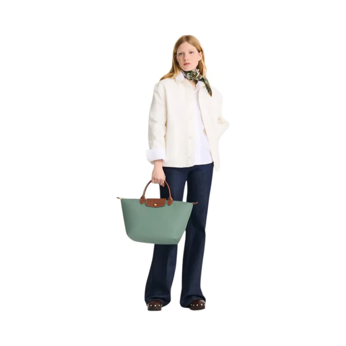 Longchamp Le Pliage Original Mavi El Çantası M · L1623089P99 (7/7)