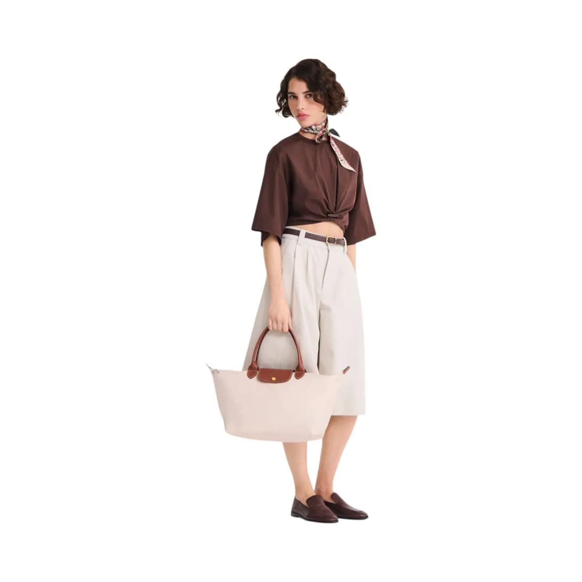 Longchamp Le Pliage Original El Çantası L Kırık Beyaz · L1626089P71 (6/6)