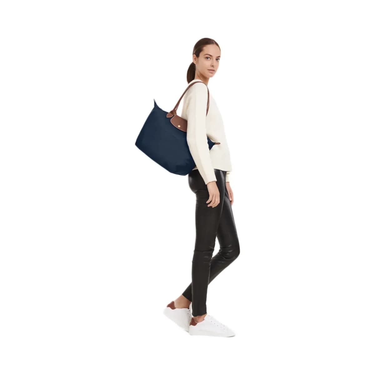 Longchamp Le Pliage Original Lacivert Tote Çanta L — Mavi · L1899089P68 (5/5)