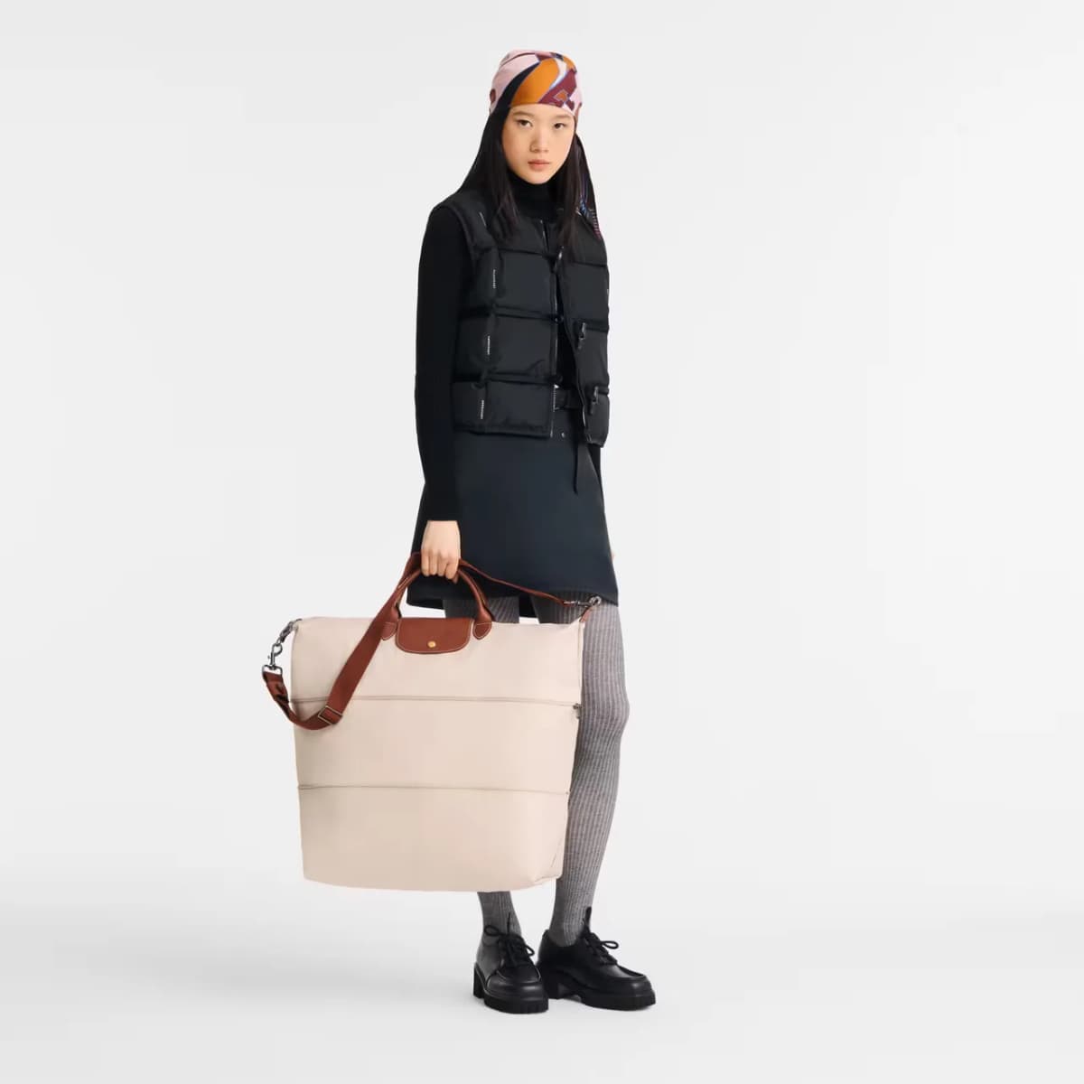 Longchamp Le Pliage Original Genişleyebilen Seyahat Çantası Açık Krem — Bej · L1911089P71 (2/8)