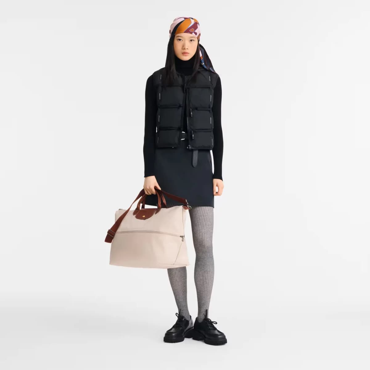 Longchamp Le Pliage Original Genişleyebilen Seyahat Çantası Açık Krem — Bej · L1911089P71 (8/8)