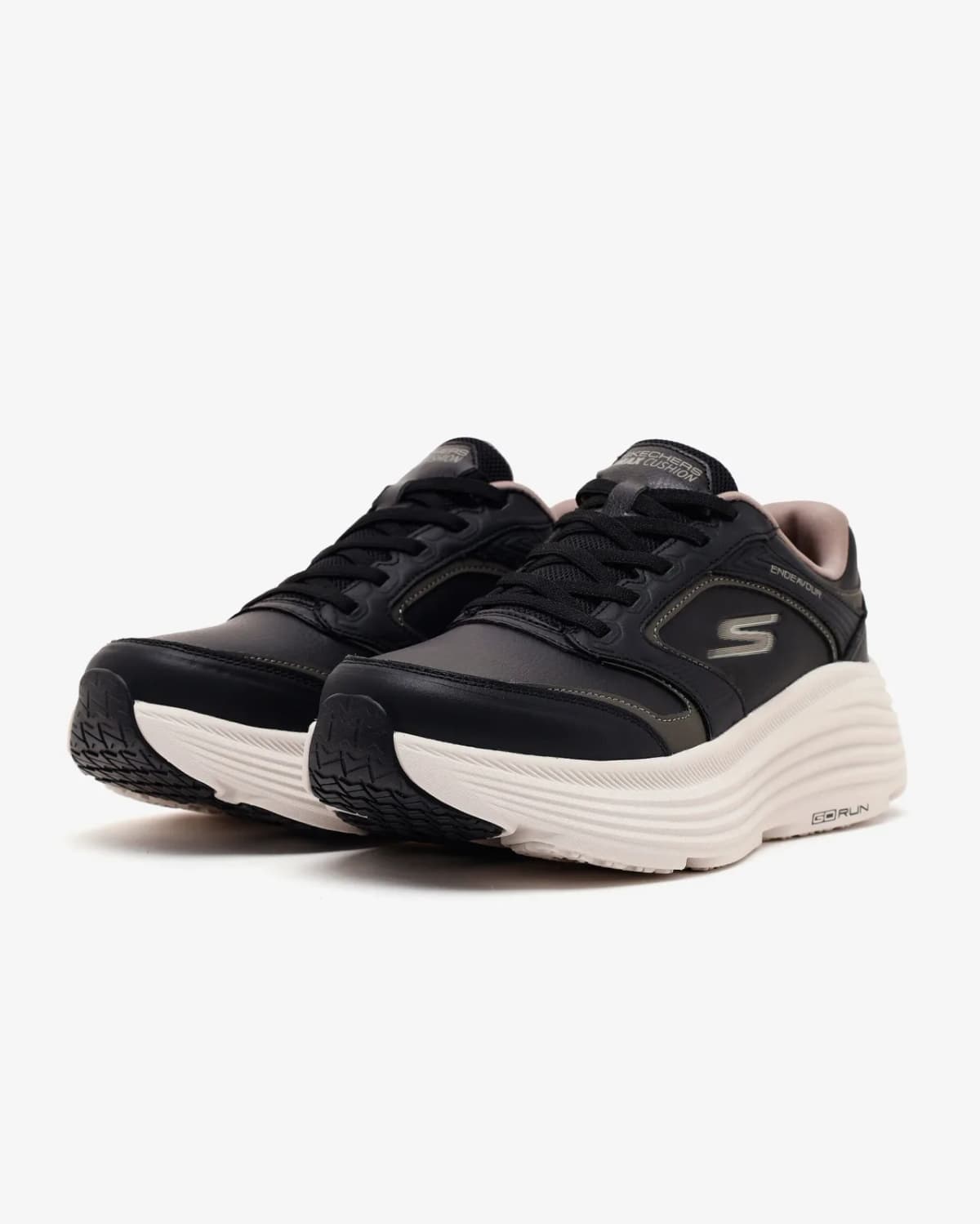 Skechers Max Cushioning Endeavour Kadın Siyah Koşu Ayakkabısı · 129480-BLK (3/7)