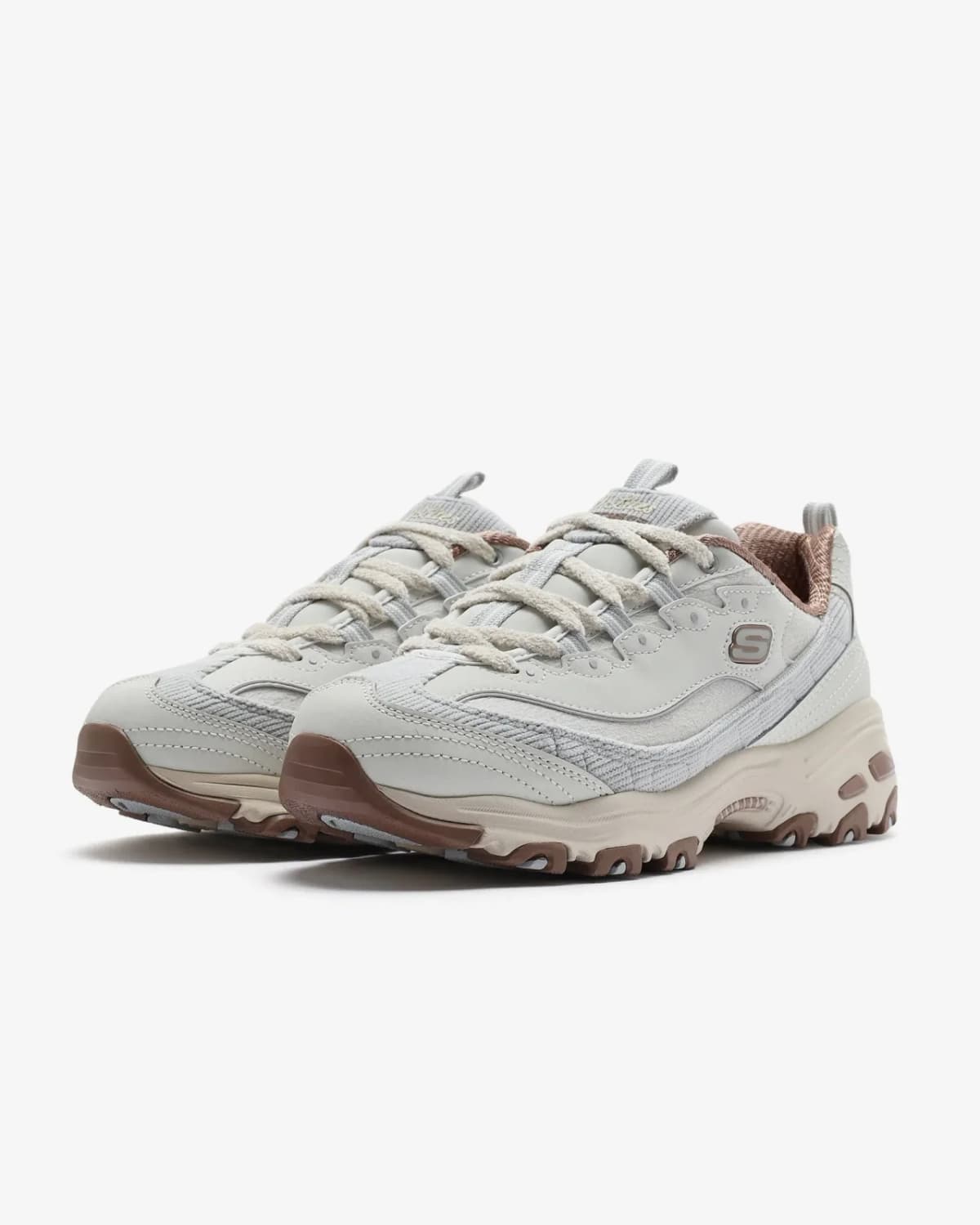 Skechers D'lites - Corduroy Chic Kadın Gri Sneakers · 150242-GYBR (3/7)