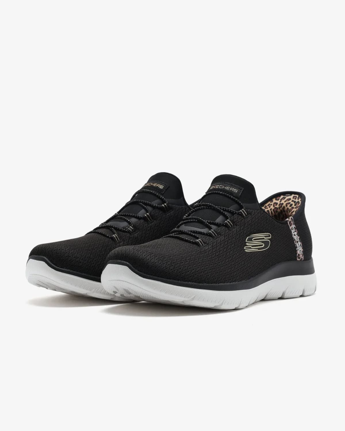 Skechers Summits - Leopard Chic Kadın Siyah Spor Ayakkabı · 150275-BKMT (3/7)