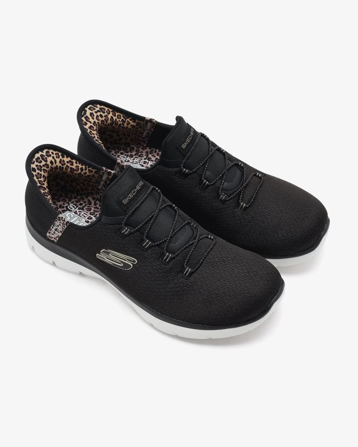 Skechers Summits - Leopard Chic Kadın Siyah Spor Ayakkabı · 150275-BKMT (6/7)