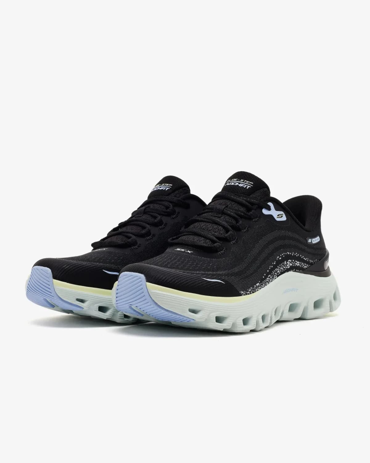 Skechers Arch Fit Glide-step Wave Kadın Siyah Spor Ayakkabı · 150760-BKTQ (3/7)