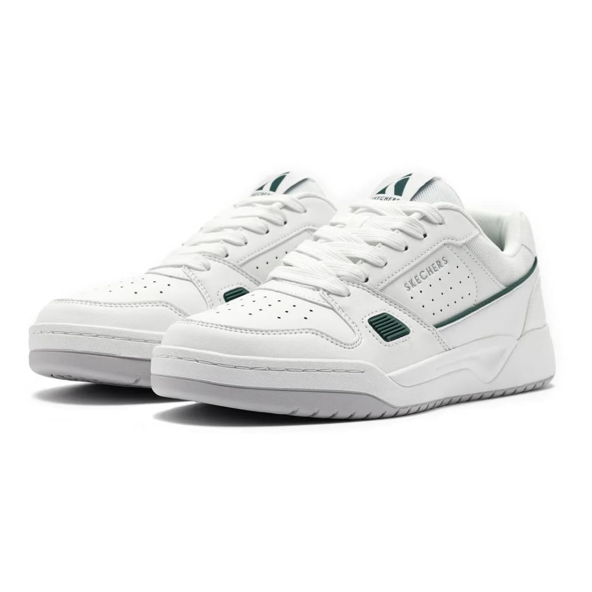 Skechers Koopa - Tiebreak Low Spor Ayakkabı Beyaz/Yeşil · 183250-WGR (3/4)
