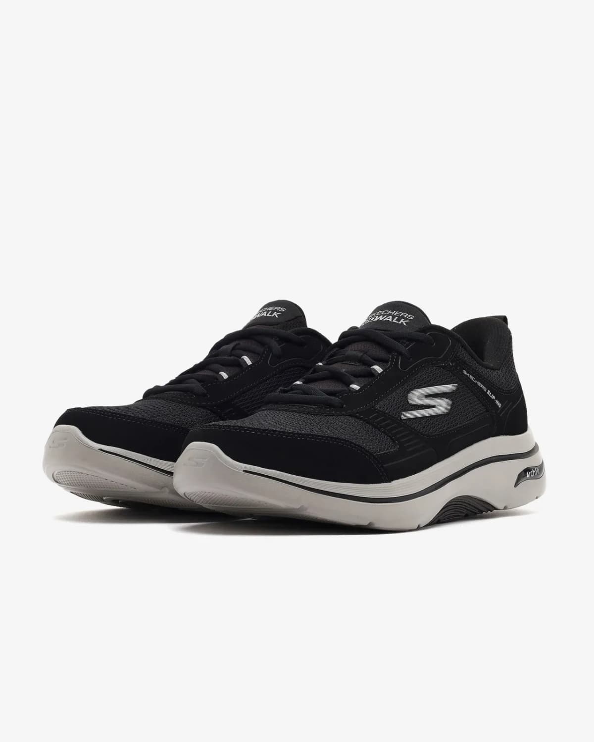 Skechers Go Walk Arch Fit 2.0 - Seared Erkek Siyah Yürüyüş Ayakkabısı · 216650-BKGY (3/7)