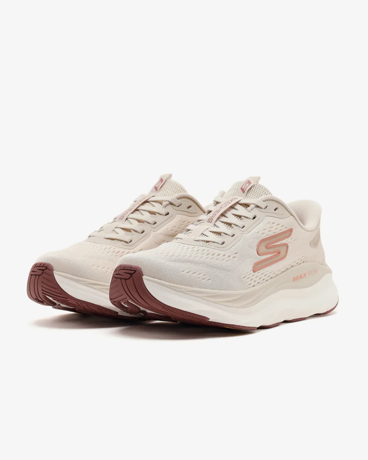 Skechers Max Run Kadın Bej Koşu Ayakkabısı · 129200-NAT (3/8)