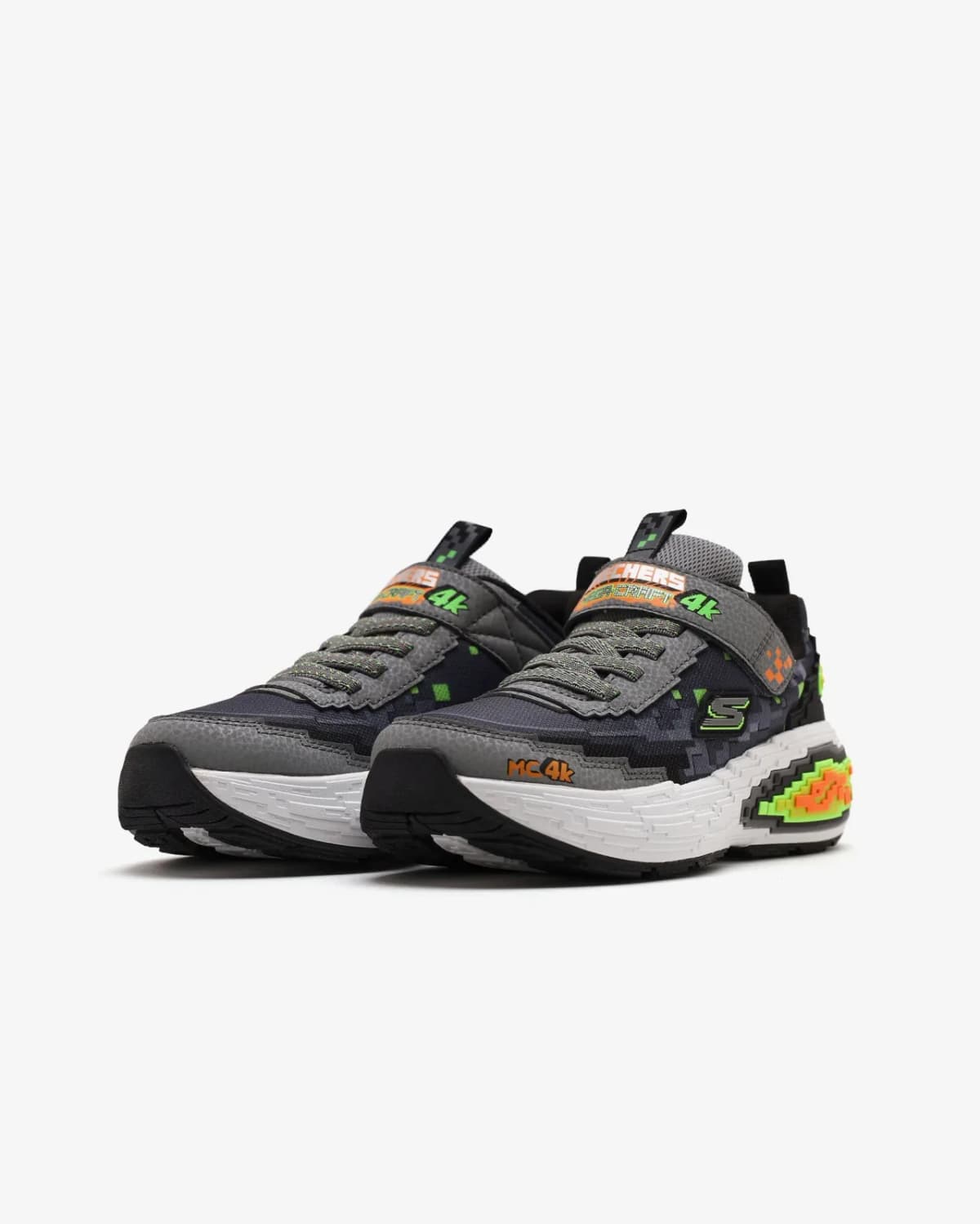 Skechers Mega-craft 4K Büyük Erkek Çocuk Gri Spor Ayakkabı — Çok Renkli · 402160L-CBLM (3/5)