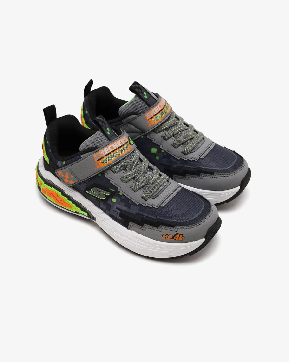 Skechers Mega-craft 4K Büyük Erkek Çocuk Gri Spor Ayakkabı — Çok Renkli · 402160L-CBLM (5/5)