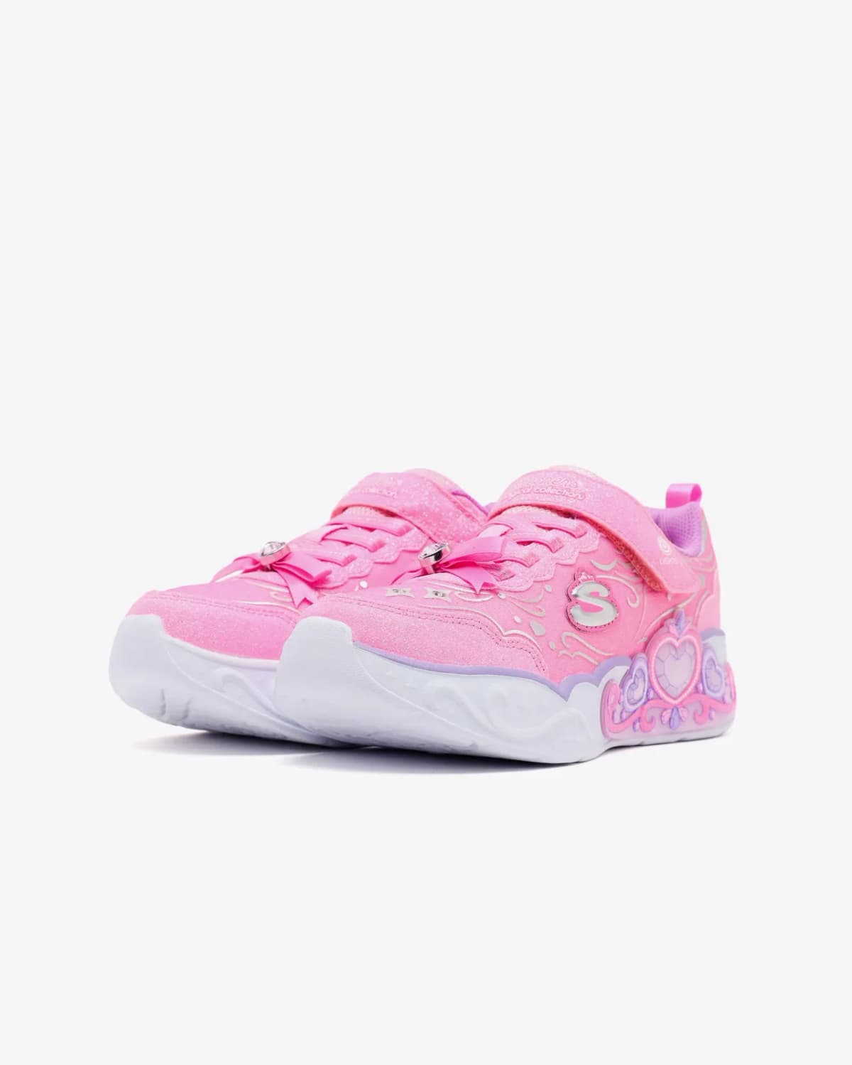 Skechers Princess Steps Büyük Kız Çocuk Pembe Işıklı Spor Ayakkabı · 303732L-PNK (3/6)
