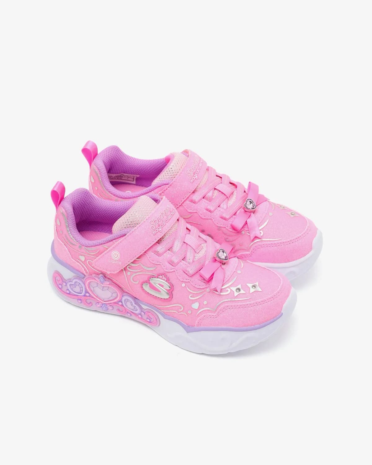 Skechers Princess Steps Büyük Kız Çocuk Pembe Işıklı Spor Ayakkabı · 303732L-PNK (5/6)
