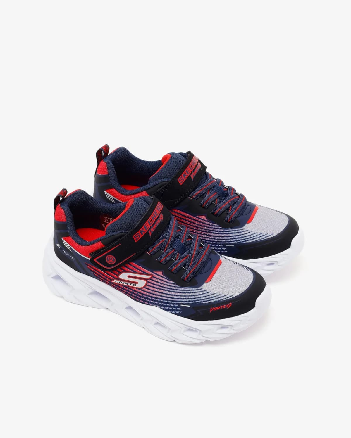 Skechers Vortex 3.0 Büyük Erkek Çocuk Siyah Işıklı Spor Ayakkabı — Mavi · 400590L-BKRB (5/6)