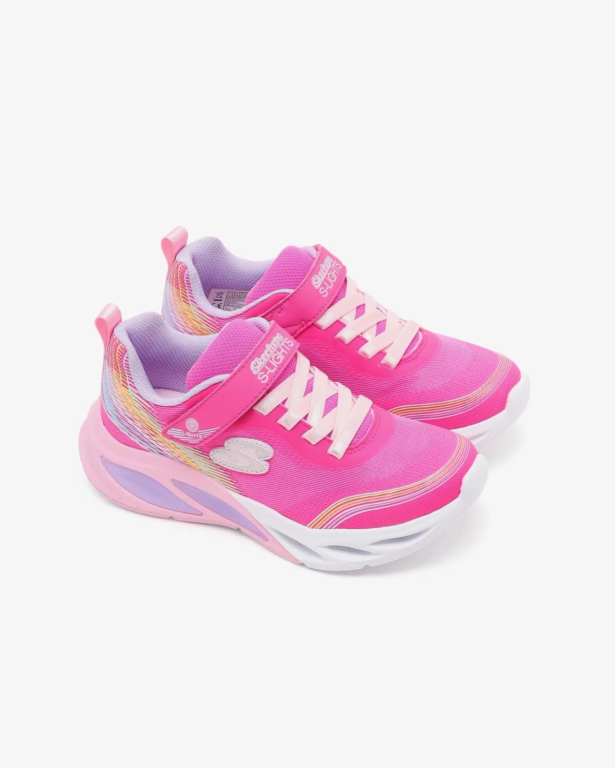 Skechers Cosmic Glow - Rainbow Beam Büyük Kız Çocuk Pembe Işıklı Spor Ayakkabı · 303709L-PKMT (5/6)