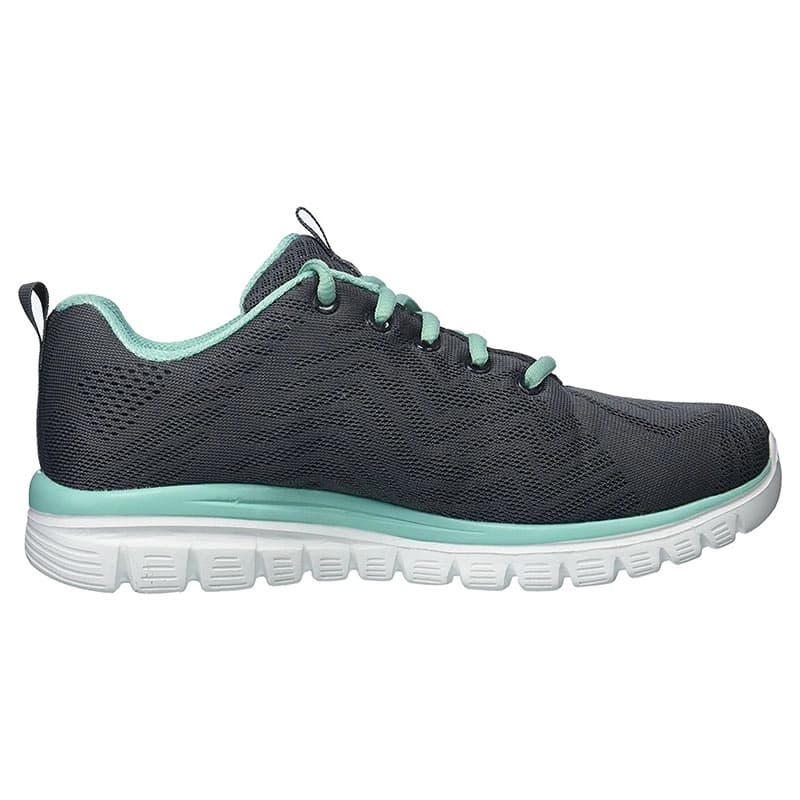 Skechers Connected 12615-CCGR Kadın Spor Ayakkabı Gri (3/5)