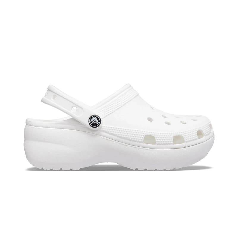 Crocs Classic Platform Clog 206750-100 Kadın Terlik Beyaz — görsel 1