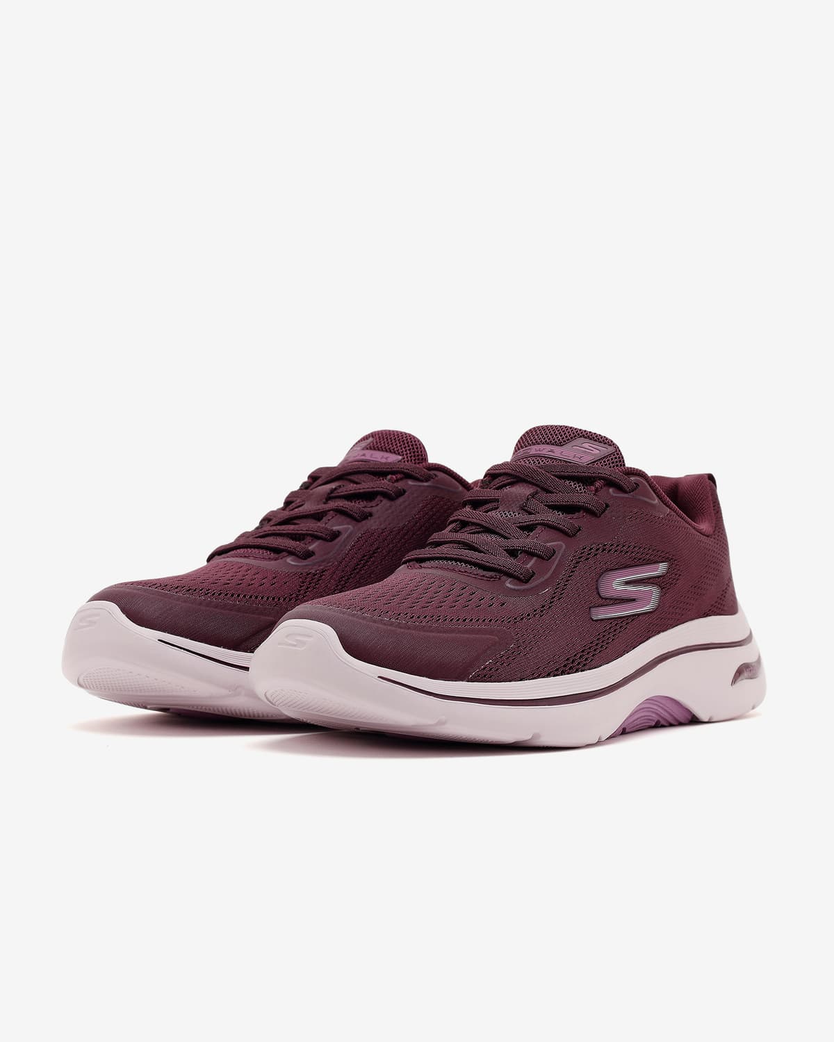 Skechers Go Walk Arch Fit 2.0 - Cassy Kadın Bordo Yürüyüş Ayakkabısı — Kırmızı · 125346-BURG (3/7)