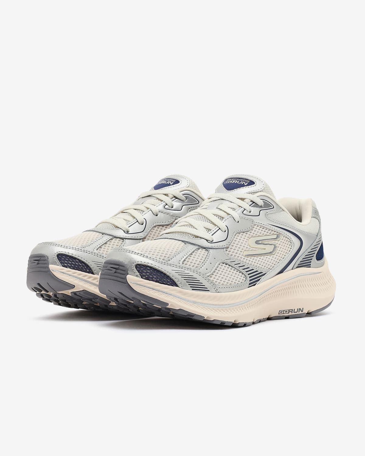 Skechers Go Run Consistent 2.0 - Volt Kadın Gri Spor Ayakkabı — Mavi · 128633-SLNV (3/7)