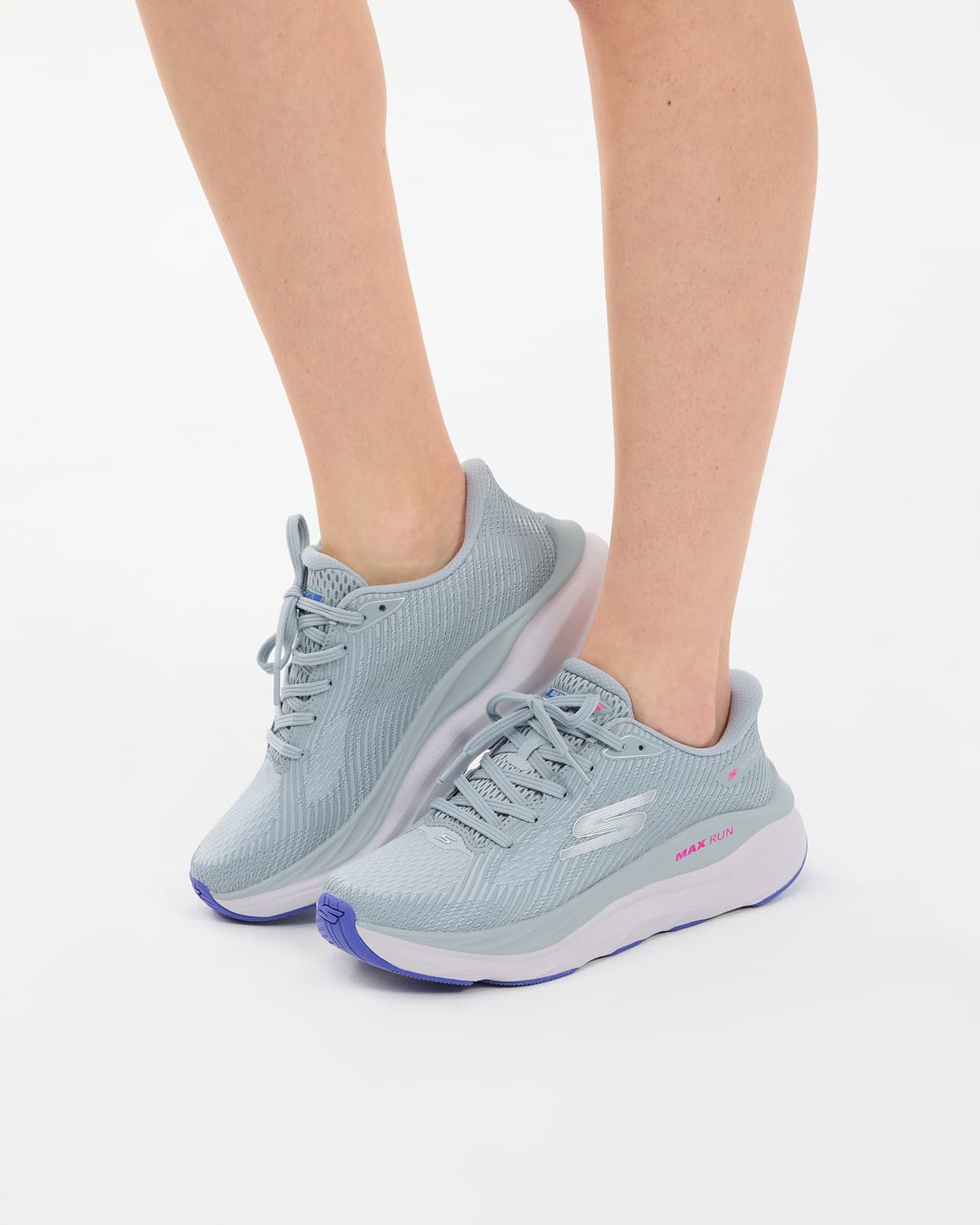 Skechers Max Run Kadın Gri Koşu Ayakkabısı · 129201-GYPR (8/8)
