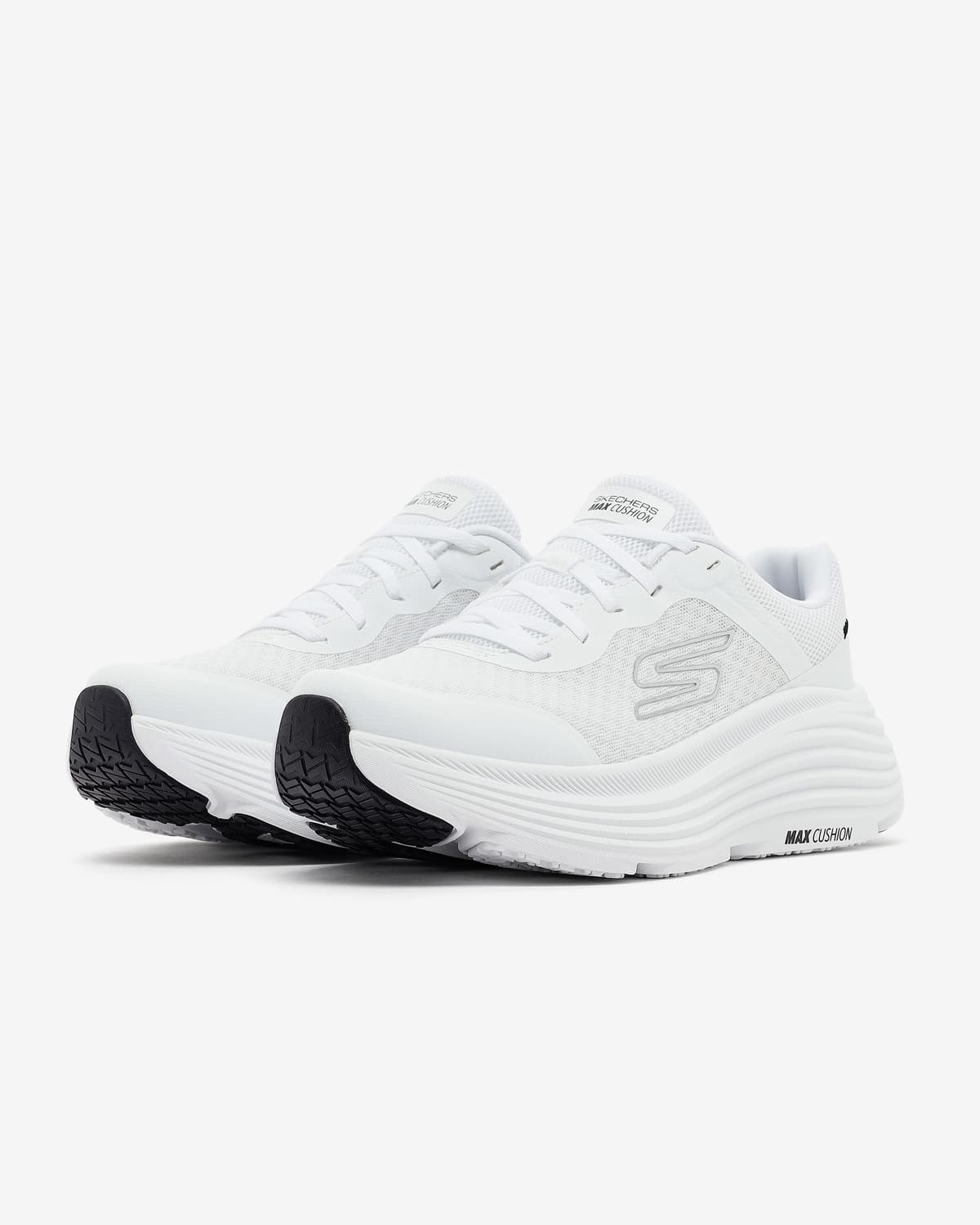 Skechers Max Cushioning Endeavour Kadın Beyaz Koşu Ayakkabısı · 129470-WBK (3/7)