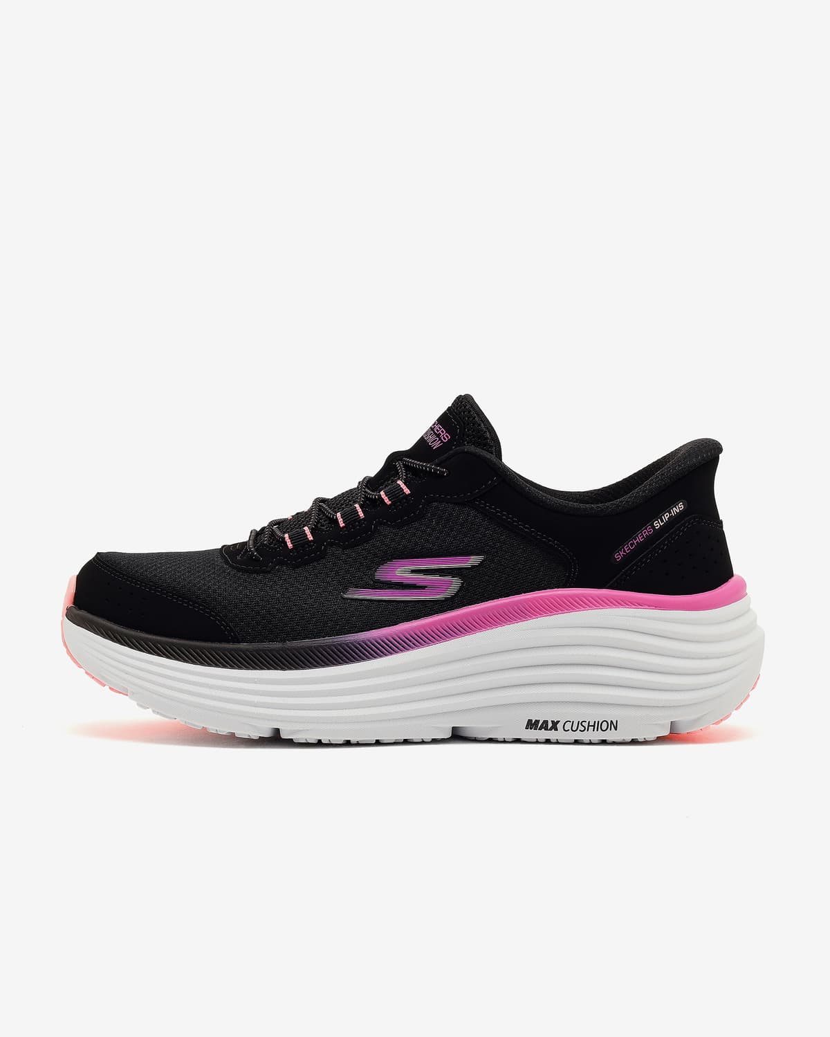 Skechers Max Cushioning Endeavour - Cardova Kadın Siyah Koşu Ayakkabısı · 129474-BKPK
