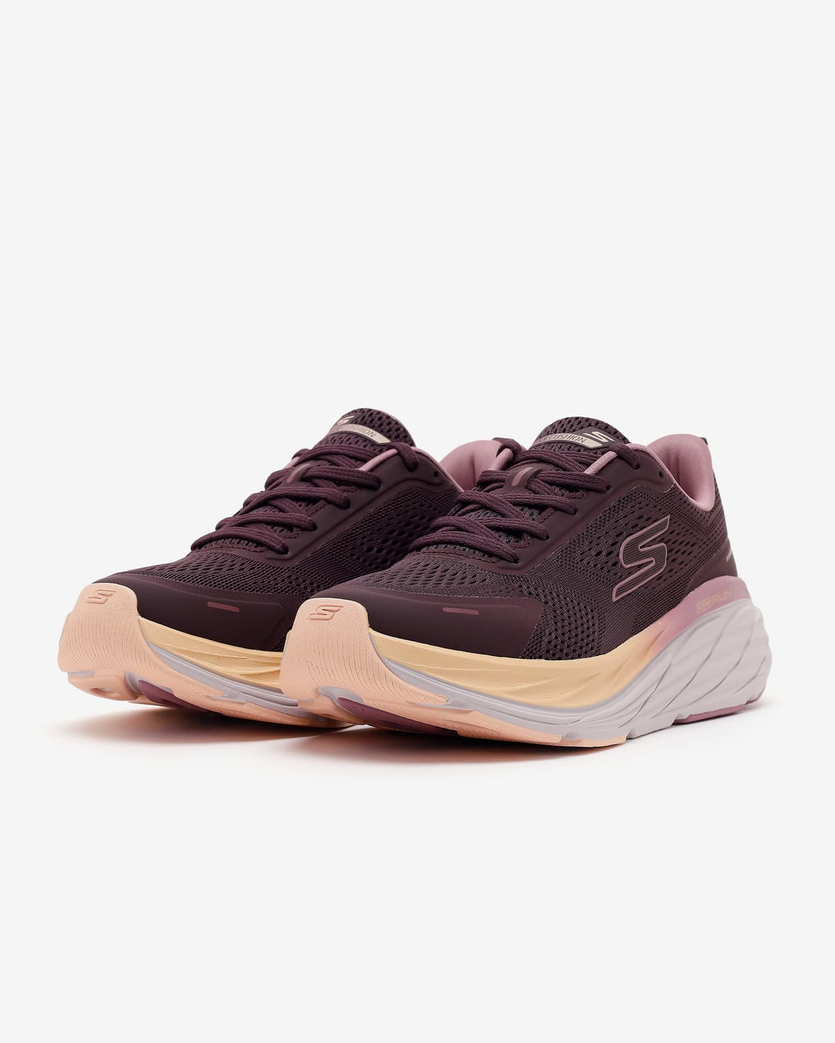 Skechers Max Cushioning Elite 3 Kadın Bordo Koşu Ayakkabısı — Kırmızı · 129720-BURG (3/7)