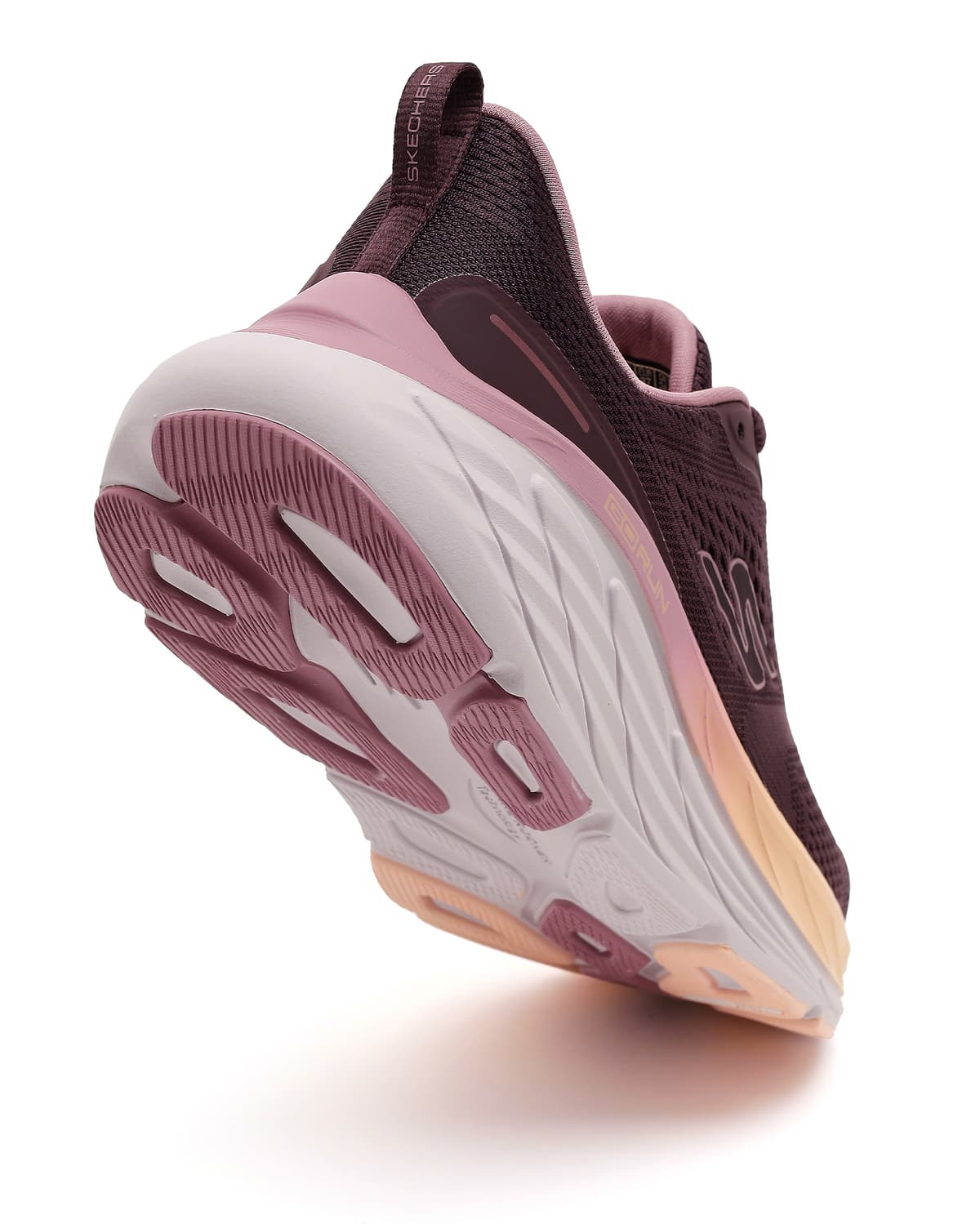 Skechers Max Cushioning Elite 3 Kadın Bordo Koşu Ayakkabısı — Kırmızı · 129720-BURG (7/7)
