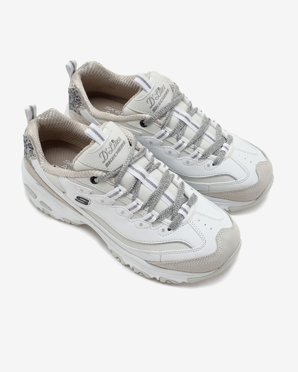 Skechers D'lites - Golden Chic Kadın Beyaz Sneakers · 150235-WSL (6/11)