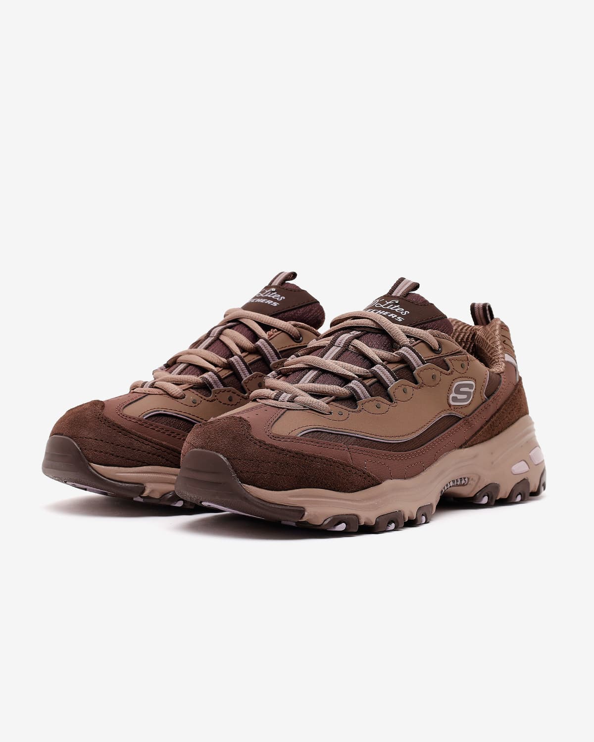 Skechers D'Lites Kadın Zeytin Yeşili/Turuncu Spor Ayakkabı · 150872-CHOC (3/5)