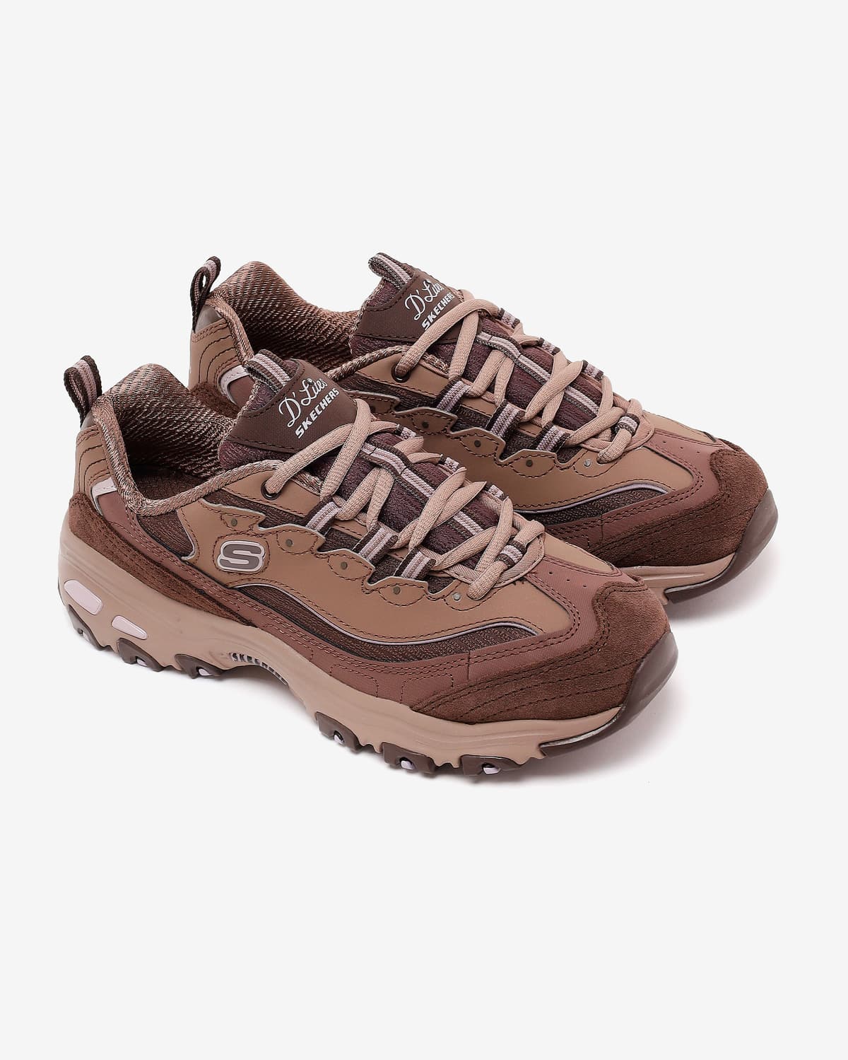 Skechers D'Lites Kadın Zeytin Yeşili/Turuncu Spor Ayakkabı · 150872-CHOC (5/5)