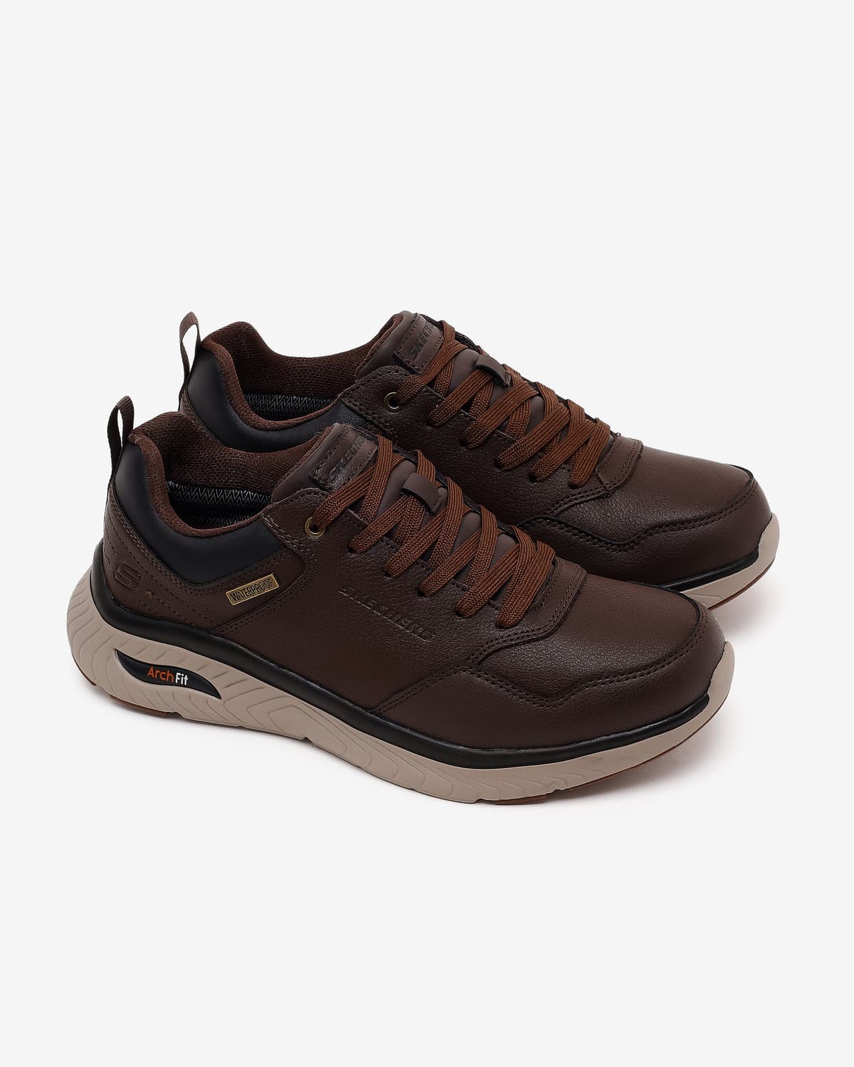 Skechers Arch Fit Crosser - Ronaldo Erkek Kahverengi Su Geçirmez Günlük Ayakkabı · 205347-CHOC (6/7)