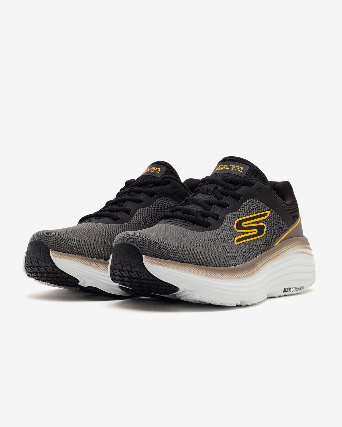Skechers Max Cushioning Endeavour Erkek Gri Koşu Ayakkabısı · 220609-CCBK (3/7)