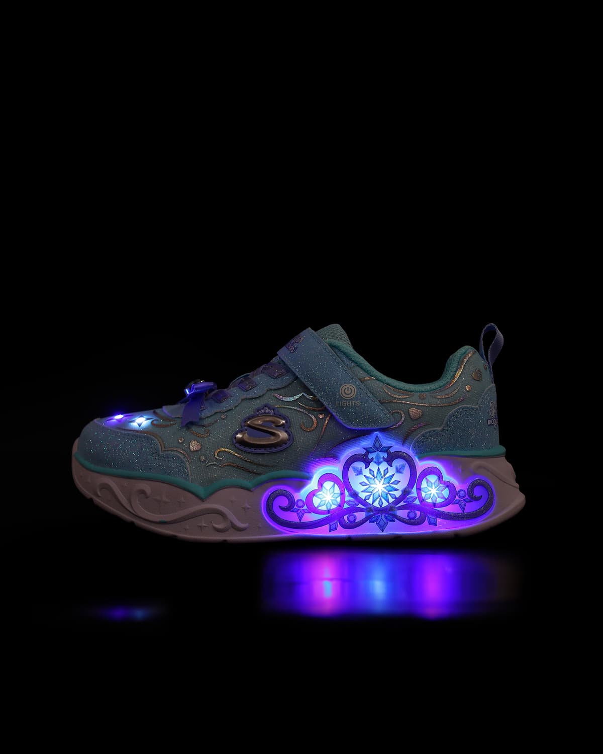 Skechers Princess Steps Büyük Kız Çocuk Mavi Işıklı Spor Ayakkabı · 303732L-LTBL (6/6)