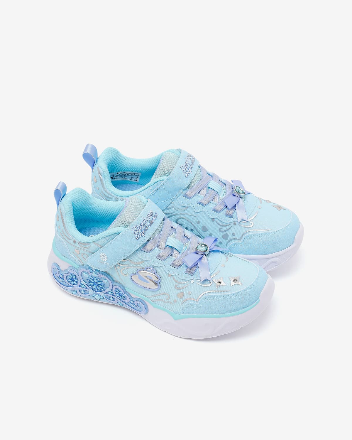 Skechers Princess Steps Büyük Kız Çocuk Mavi Işıklı Spor Ayakkabı · 303732L-LTBL (5/6)